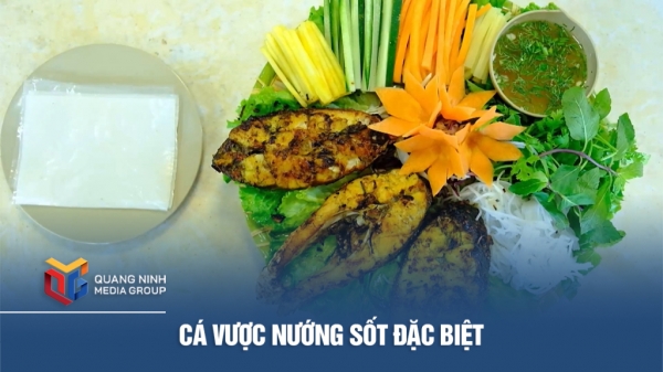 Cá vược nướng sốt đặc biệt