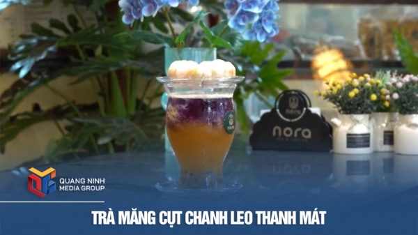 Trà măng cụt chanh leo thanh mát