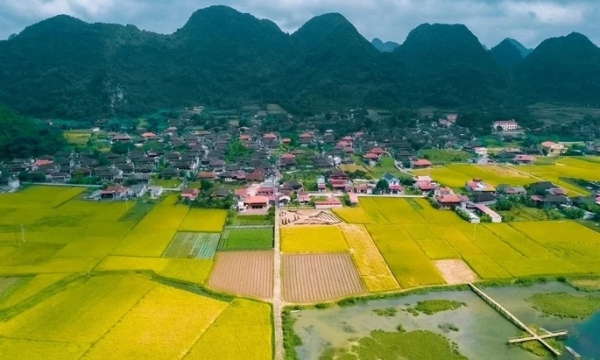 Ngôi làng du lịch tốt nhất thế giới có hàng trăm nhà sàn lợp ngói âm dương cùng quay về một hướng