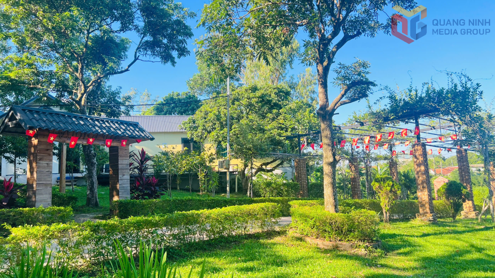 Không gian xanh mát ở Khe Mai farm.